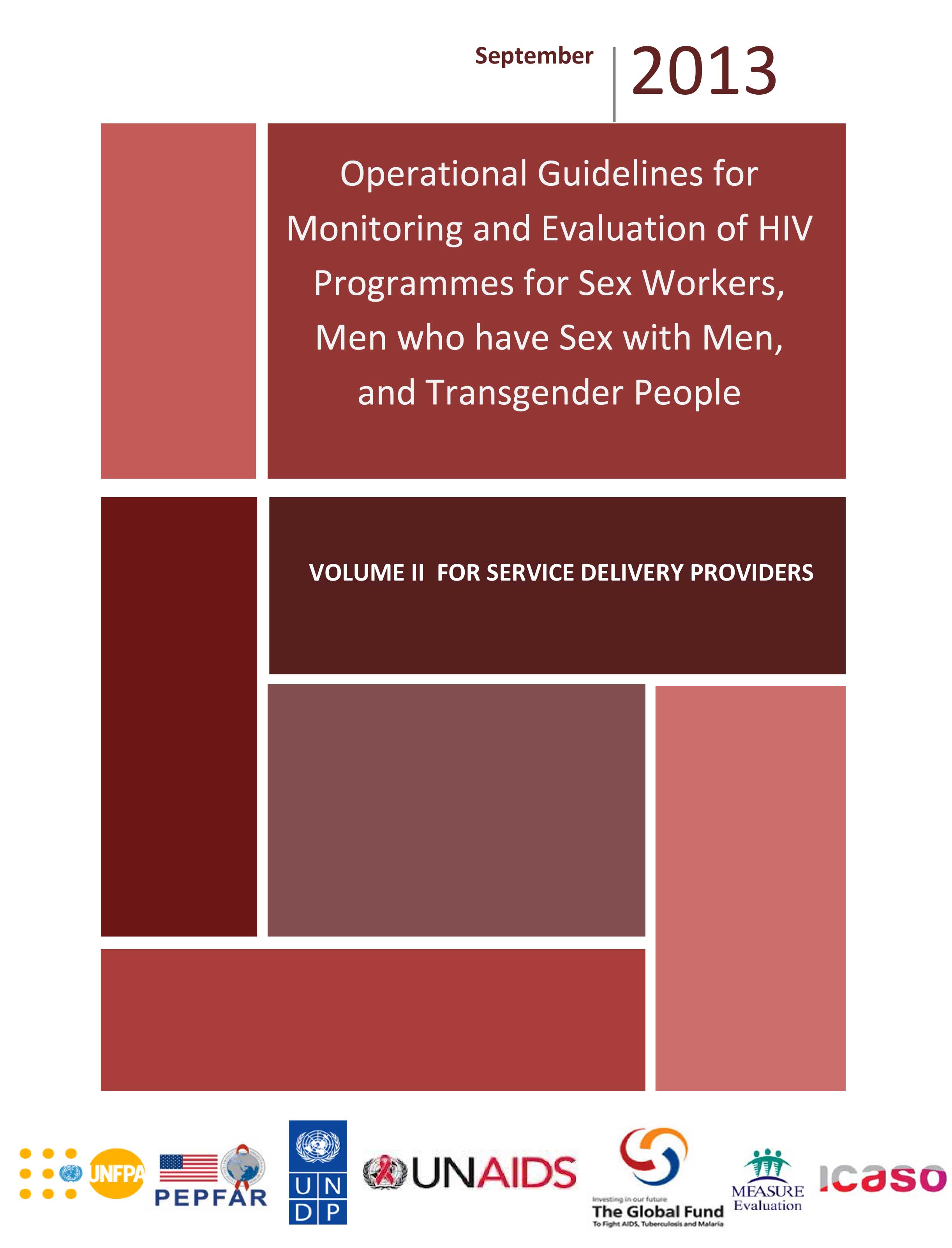 Operational Guidelines for Monitoring and Evaluation of HIV Programmes for Sex Workers