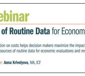 Webinar on use of routine data for economic evaluations